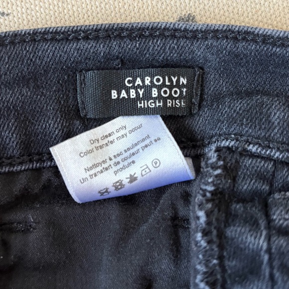 Veronica Beard Carolyn Baby Boot High Rise Black Crop Jeans Womens Size 30/10 - Picture 9 of 10